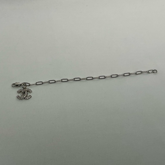 Chanel Silver Bracelet paperclip chain - Picture 9 of 10